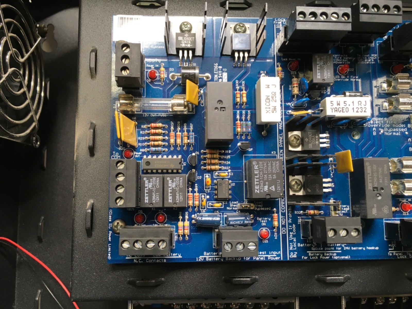 DSX-1040PDP Power Distribution Panel, 2-SWS150-15/DSX power supplies, used, OC-1