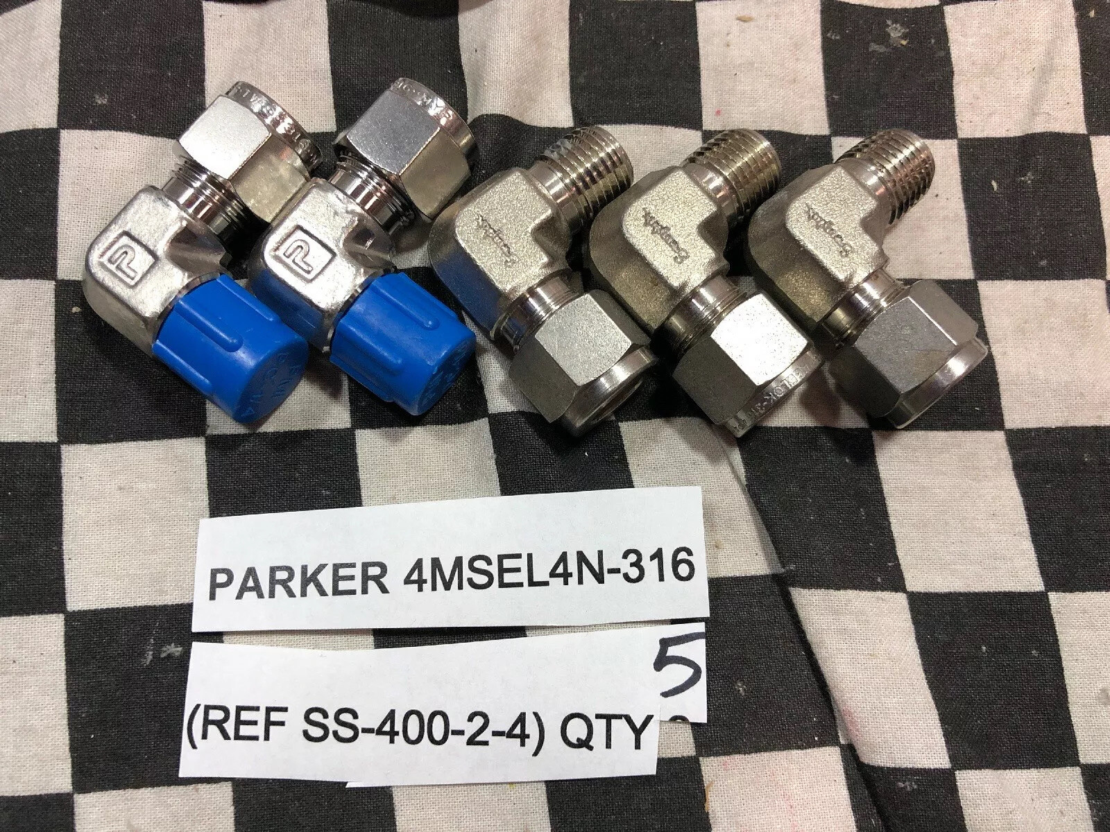 SWAGELOK/Parker TEE UNION ELBOW 6ET6-316,5RU4-316, 6SC6-316 SS- 600-2-8 SS-600-3
