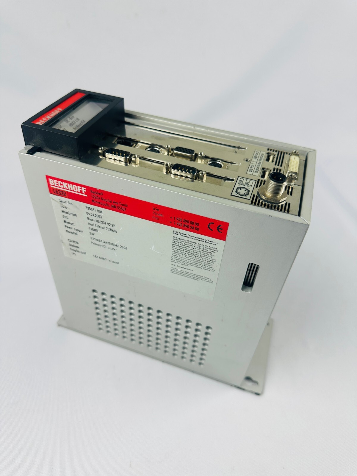 Beckhoff C6320 Control Cabinet Industrial PC