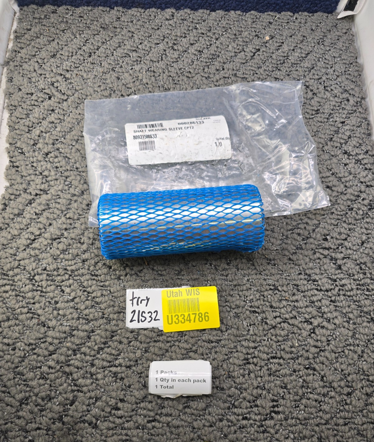 Sulzer 809315MS33 Stainless Steel Shaft Wearing Sleeve CPT2 1-7/8″ x 5-1/4″