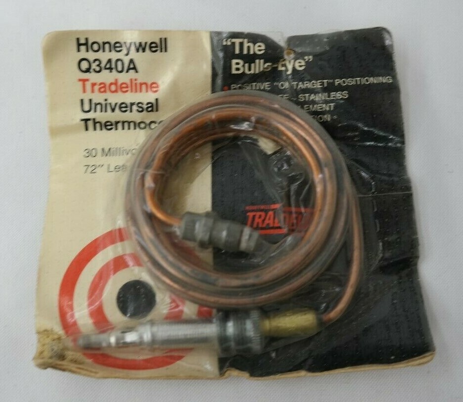 Honeywell Q340A Tradeline Universal Thermocouple The Bulls Eye 72″ Lead NOS T5