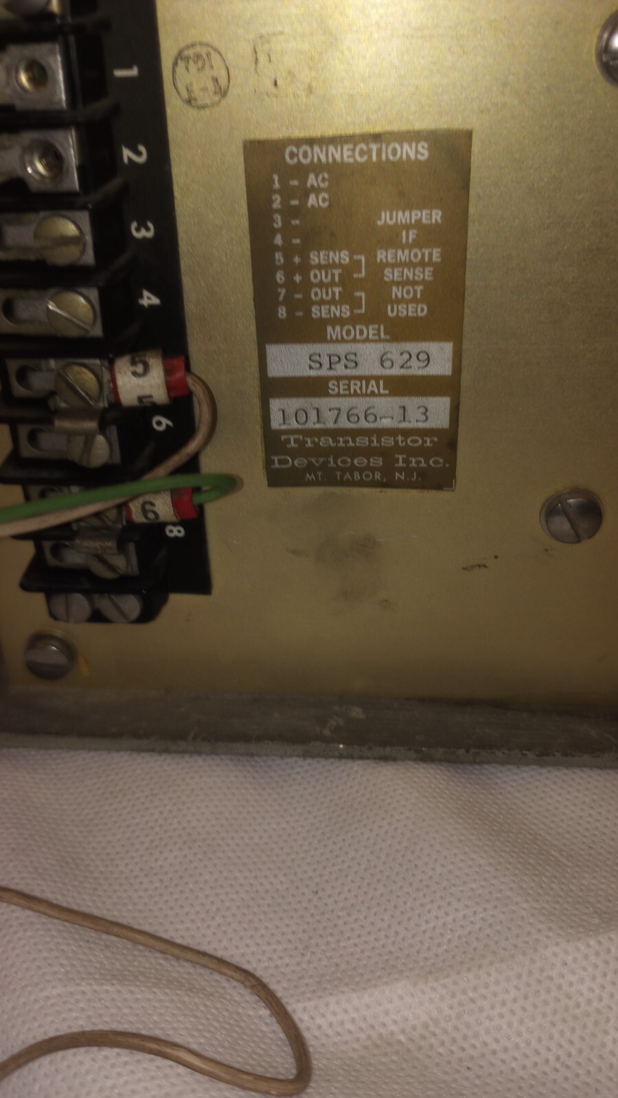 VINTAGE Transistor Devices Inc SPS 629 POWER SUPPLY
