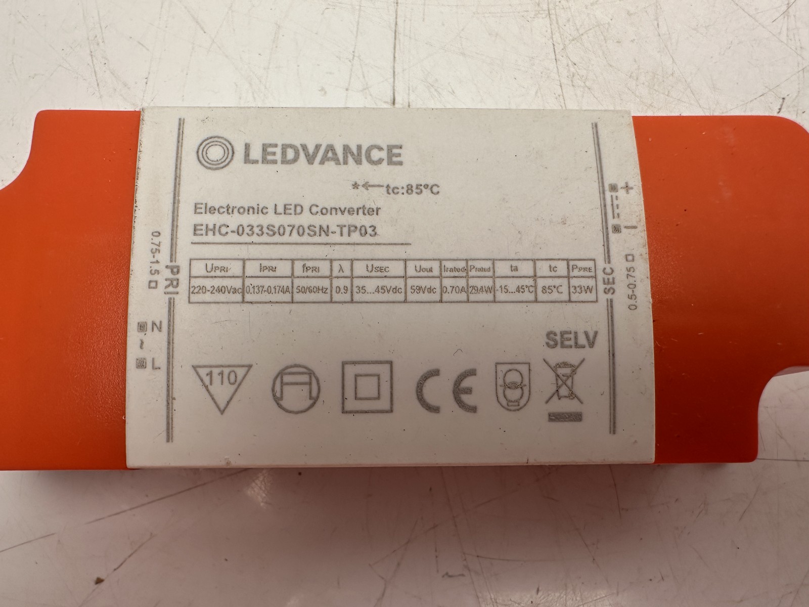 LEDVANCE EHC-033S070SN-TP03 LED Electric Converter
