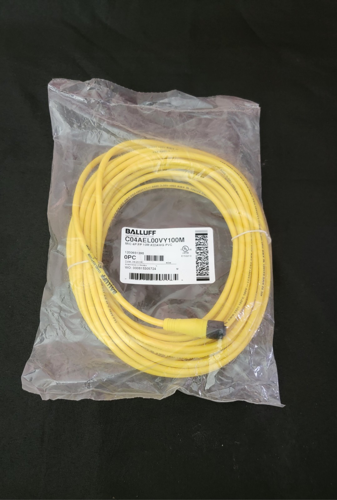 (1) Balluff C04AEL00VY100M New In Sealed Bag Shipped From 🇺🇸