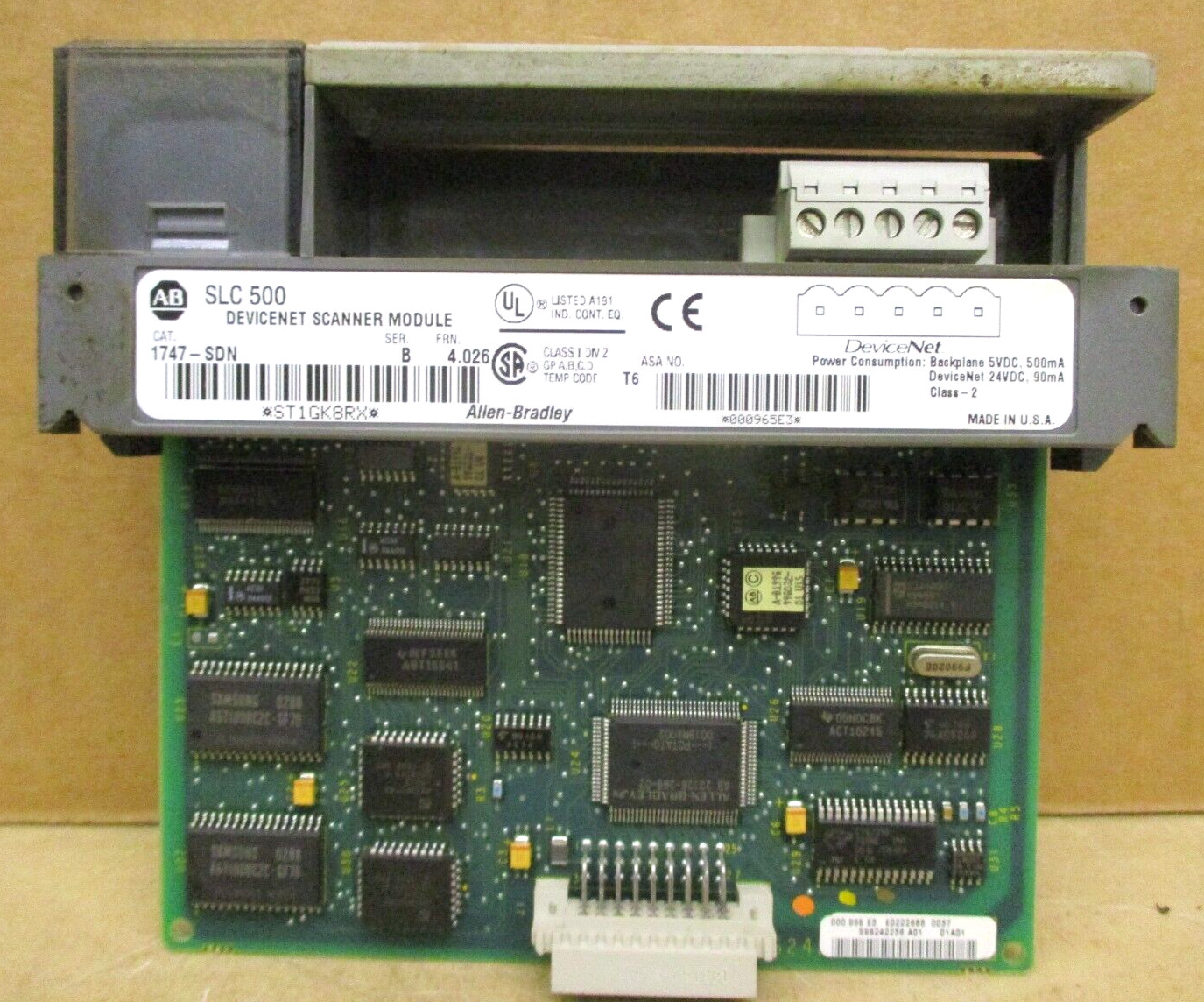 Allen-Bradley SLC 500 1746-P3 Ser A SLC 5/04 CPU 1747-L542 48667GN