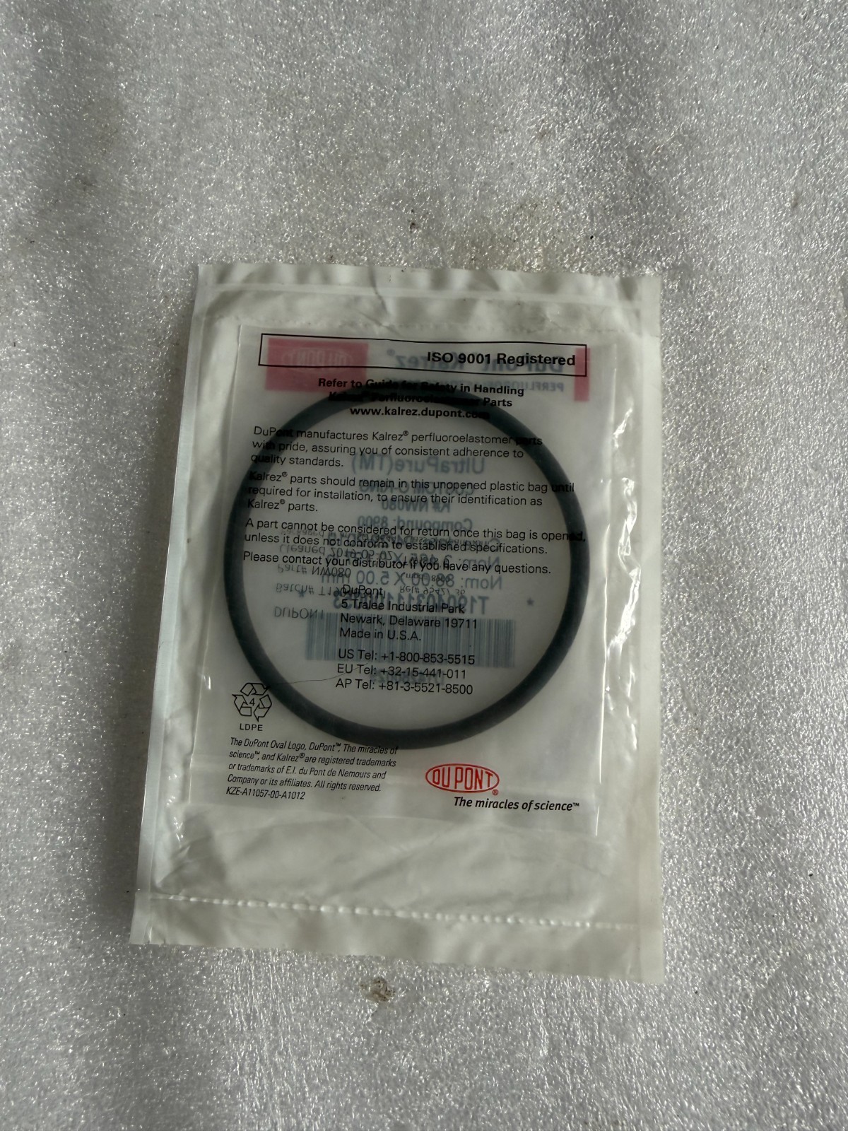 DuPort KALREZ ULTRAPURE K#NW080 O-RING， DuPort KALREZ ULTRAPURE K#NW080 O-R, New