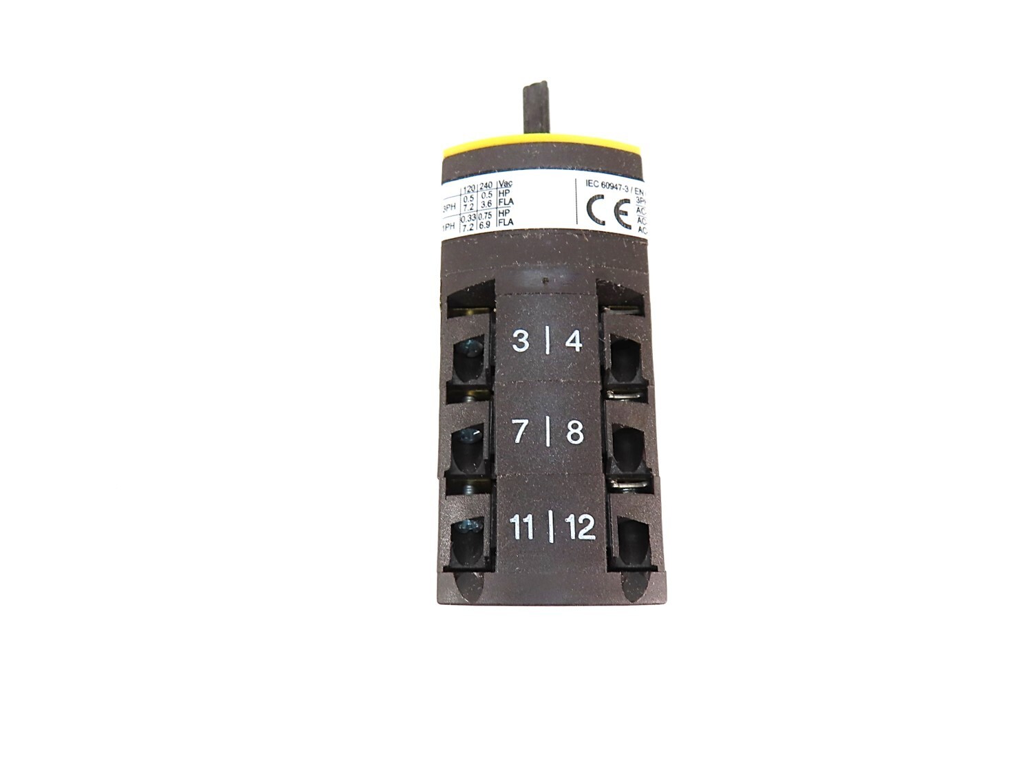 Salzer P110-SE0713 3-Position 1/Off/2 Rotary Cam Switch 10A 3kW 380-440V NEW