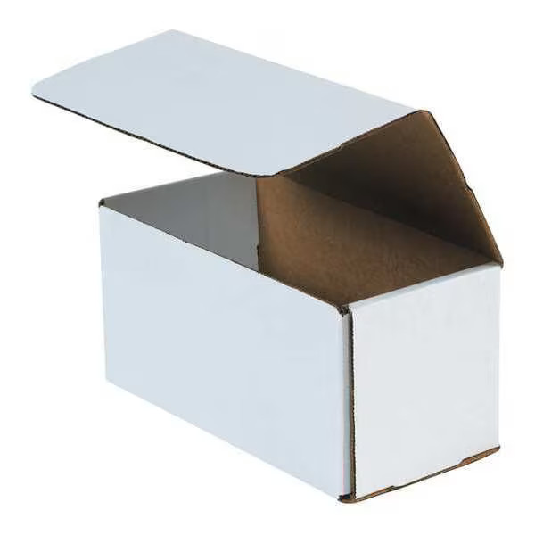 10 in x 4 in x 4 in Inside H, Literature Mailer, White, Corrugate, Single Wall