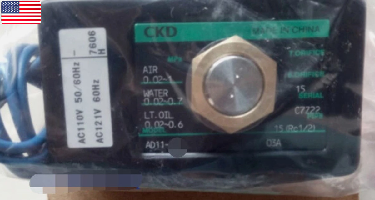 1pcs New CKD AD11-15A-03A AC110V New Solenoid valve – US Stock
