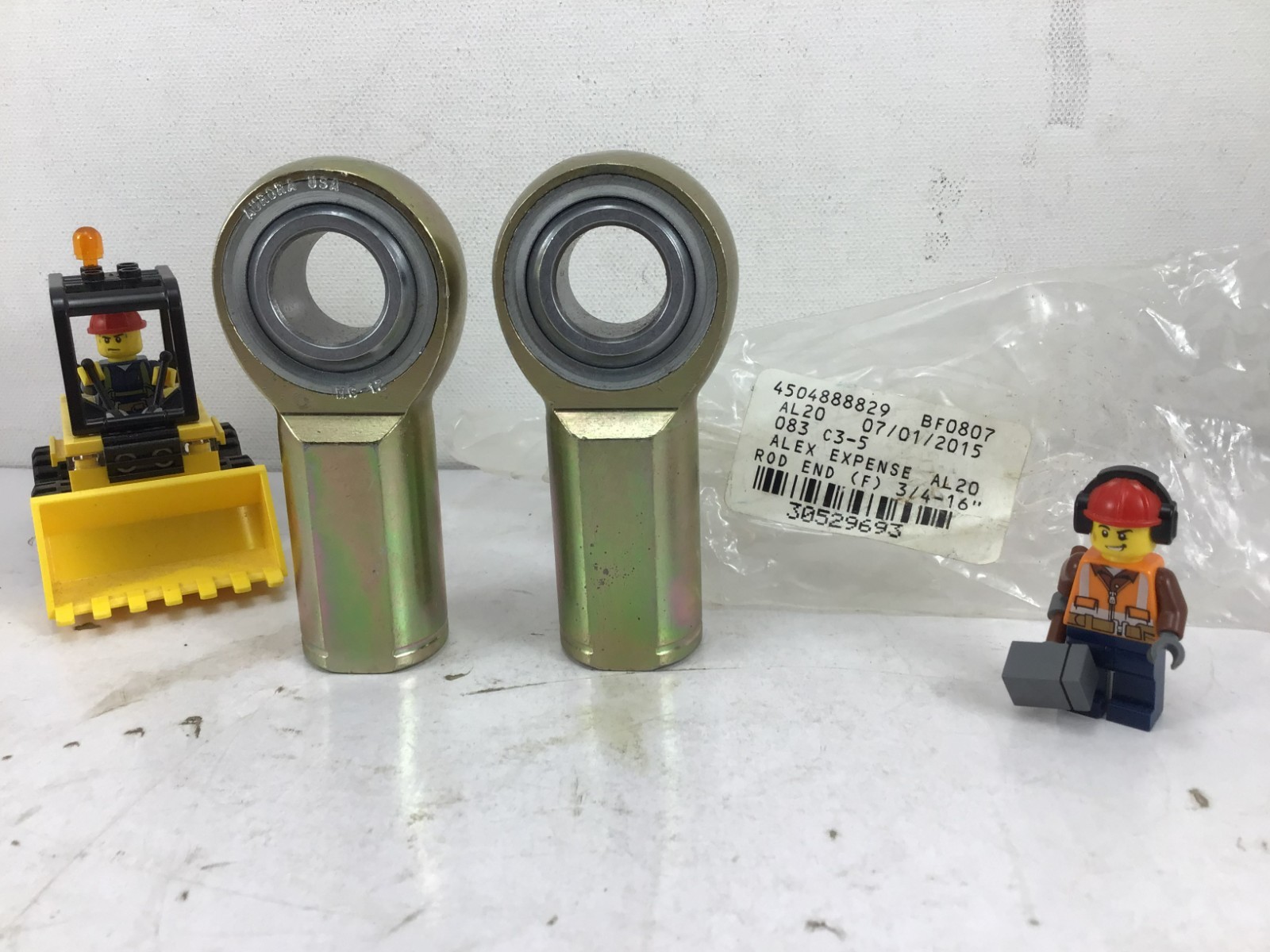 MG-12 – AURORA – 2 PART LOT!! – 3/4″X16 – ROD END – **NEW OLD STOCK!!*