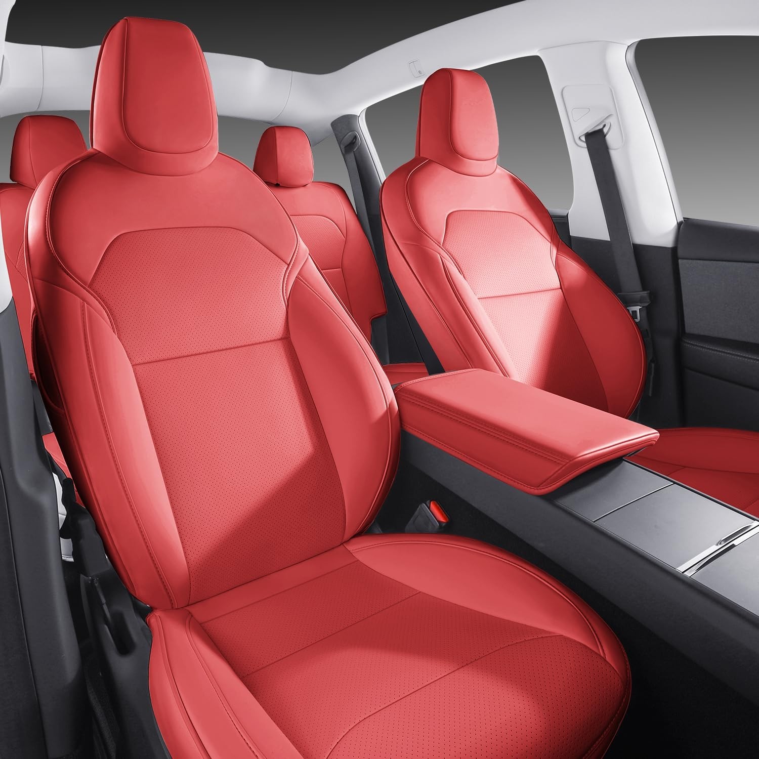 Car Seat Covers for New 2025-2026 Tesla Model Y Juniper Nappa Leather Car Int…