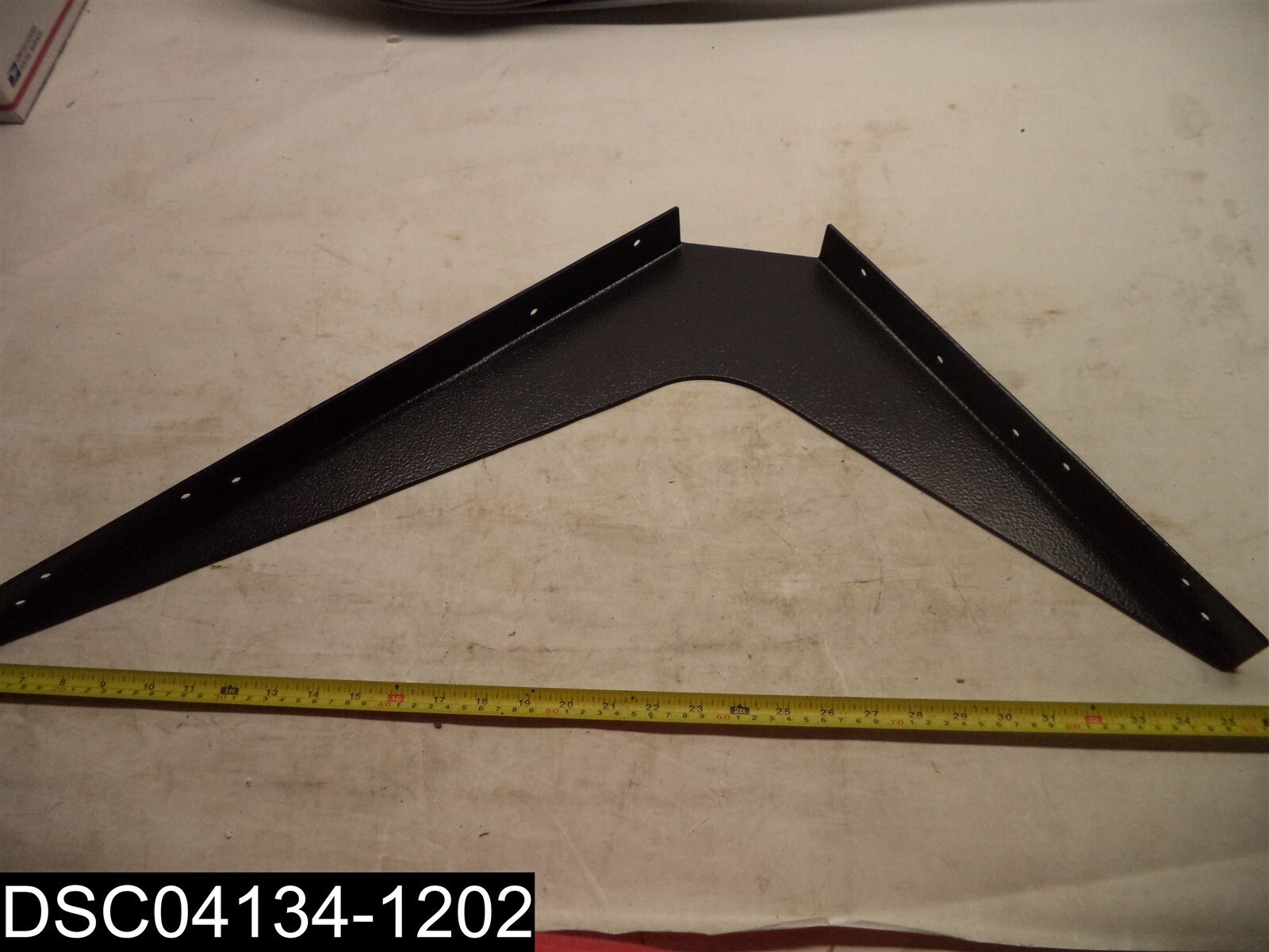 QTY=2: Black Painted 18-1/2″X24-1/2″X1-1/2″ Heavy Duty Shelf Bracket 1/8″ Thick