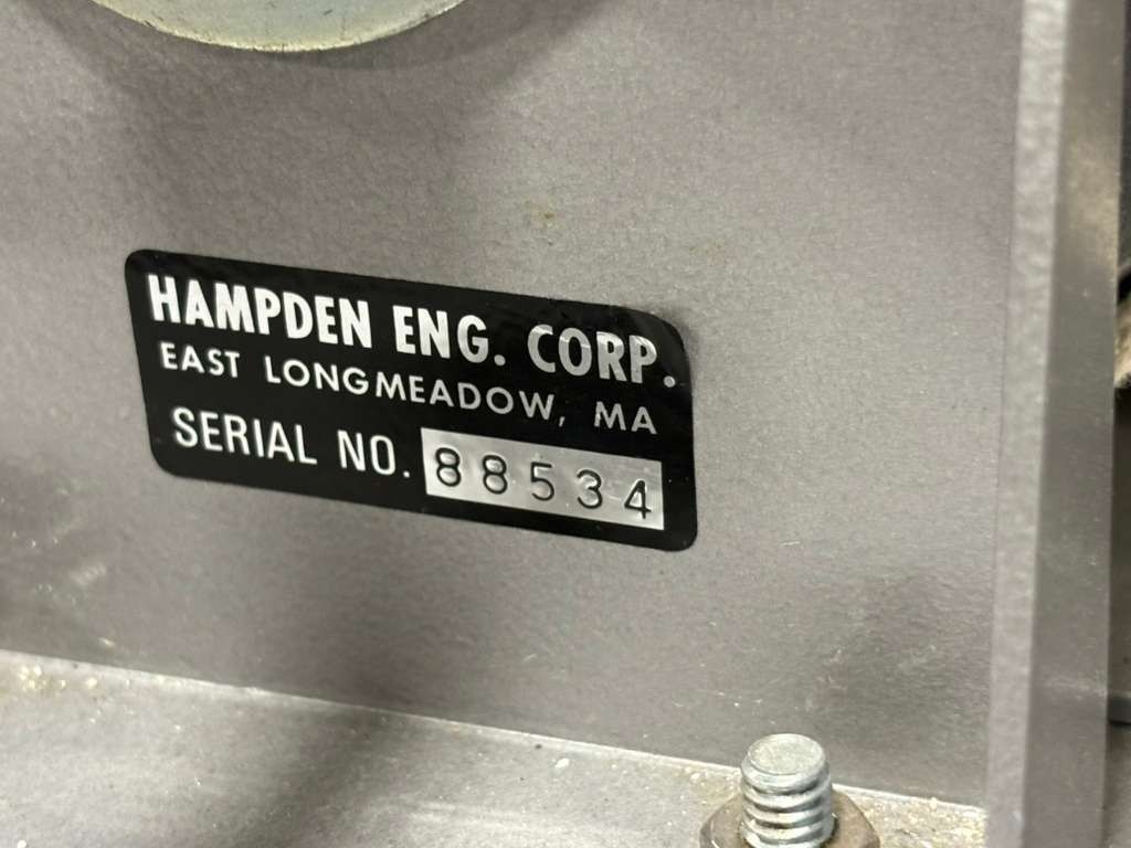 Hampden Two-Machine Bedplate Training System Model H-MGB-100-DG, IM-100, PB-100
