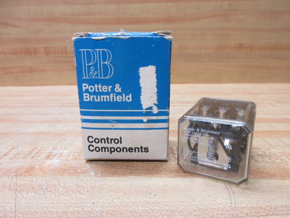 Potter & Brumfield KUP-14A15-120V AC Relay KUP-14A15-120VAC (Pack of 3)