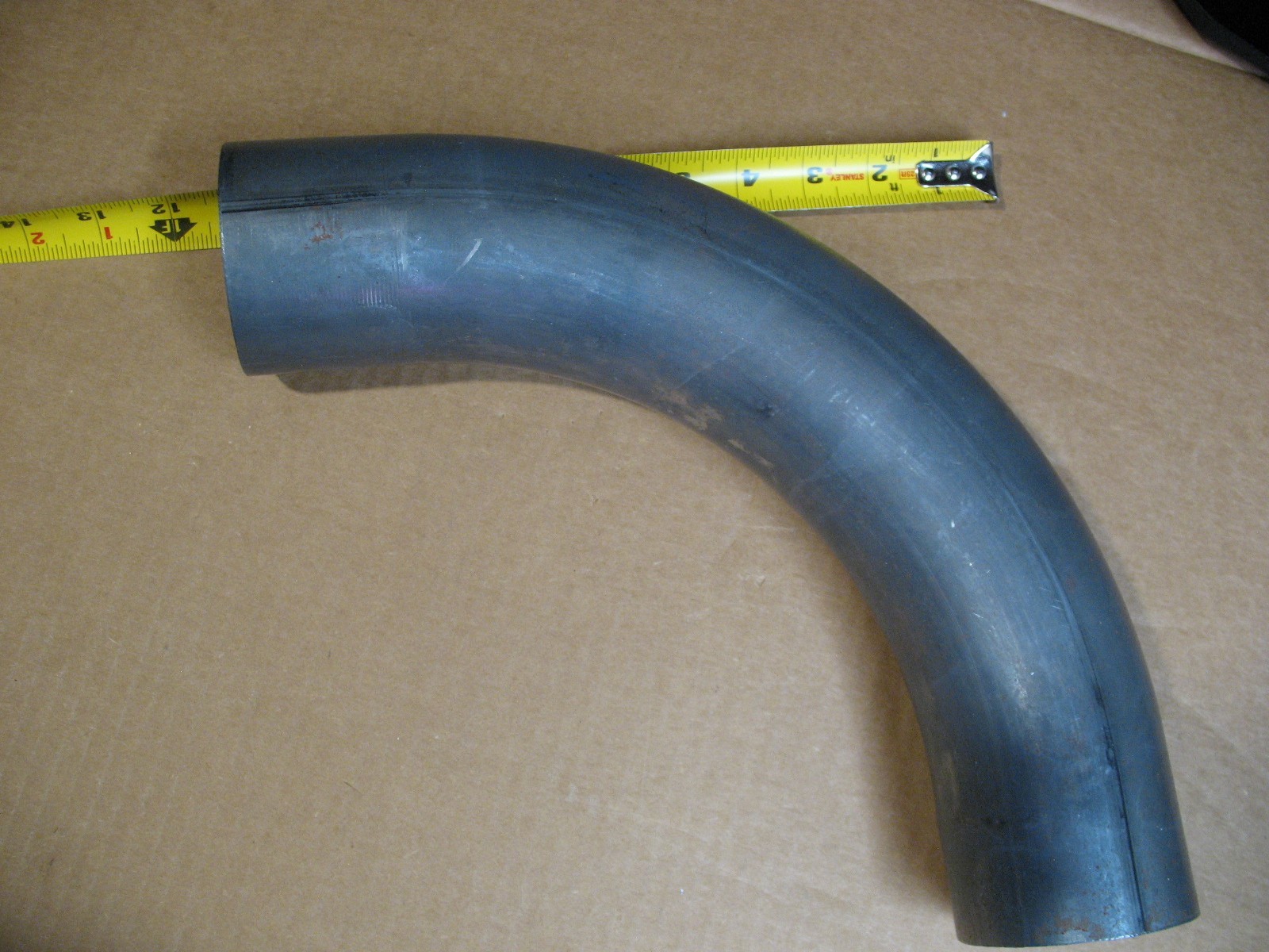 3″ Inch OD, 90 Degree Bend, 16 Gauge Steel Tubing Elbow. 11″ Inch Leg Length.