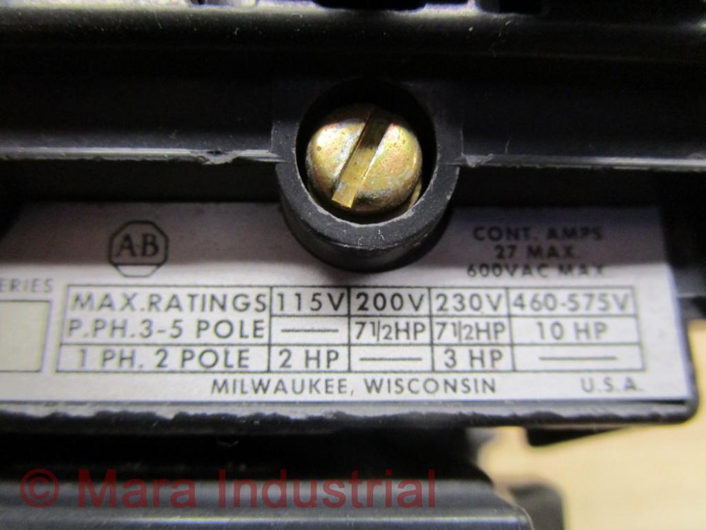 Allen Bradley 500-BOD92 Contactor