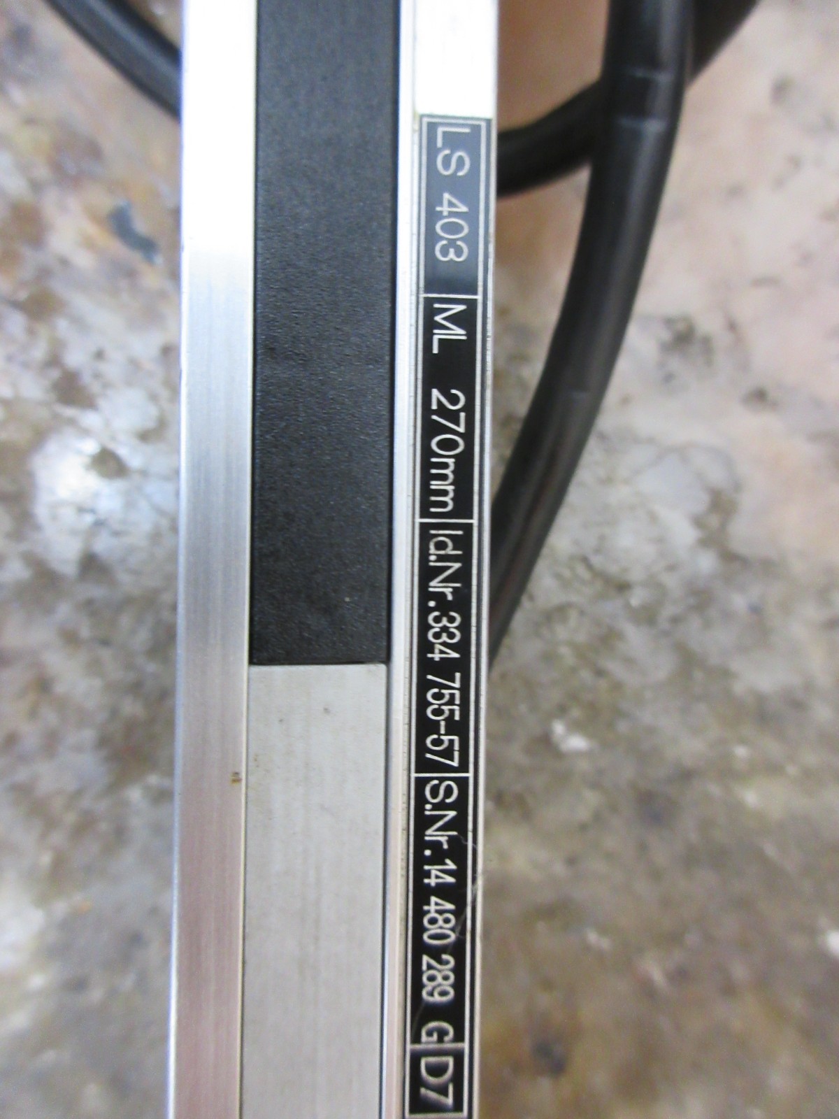 HEIDENHAIN LS403 ML 270MM ID NR 334 755-57 LINEAR SCALE GLASS ENCODER EACH 1