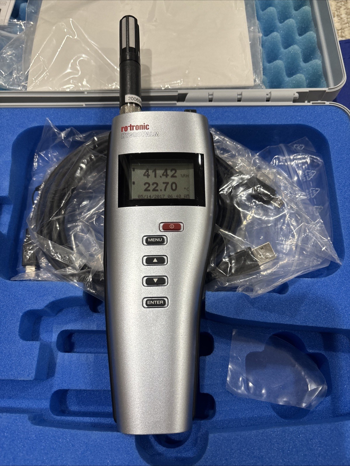 ROTRONIC HP23-A HygroPalm Temperature Humidity Meter With HC2-S Probe & ER-15