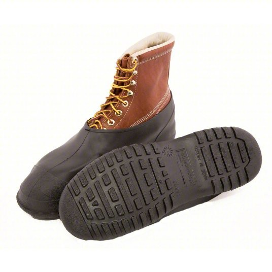 TINGLEY 35111 Overshoe: Ankle Shoe, Plain, Cleated, 8 to 9-1/2 Fits Shoe Size