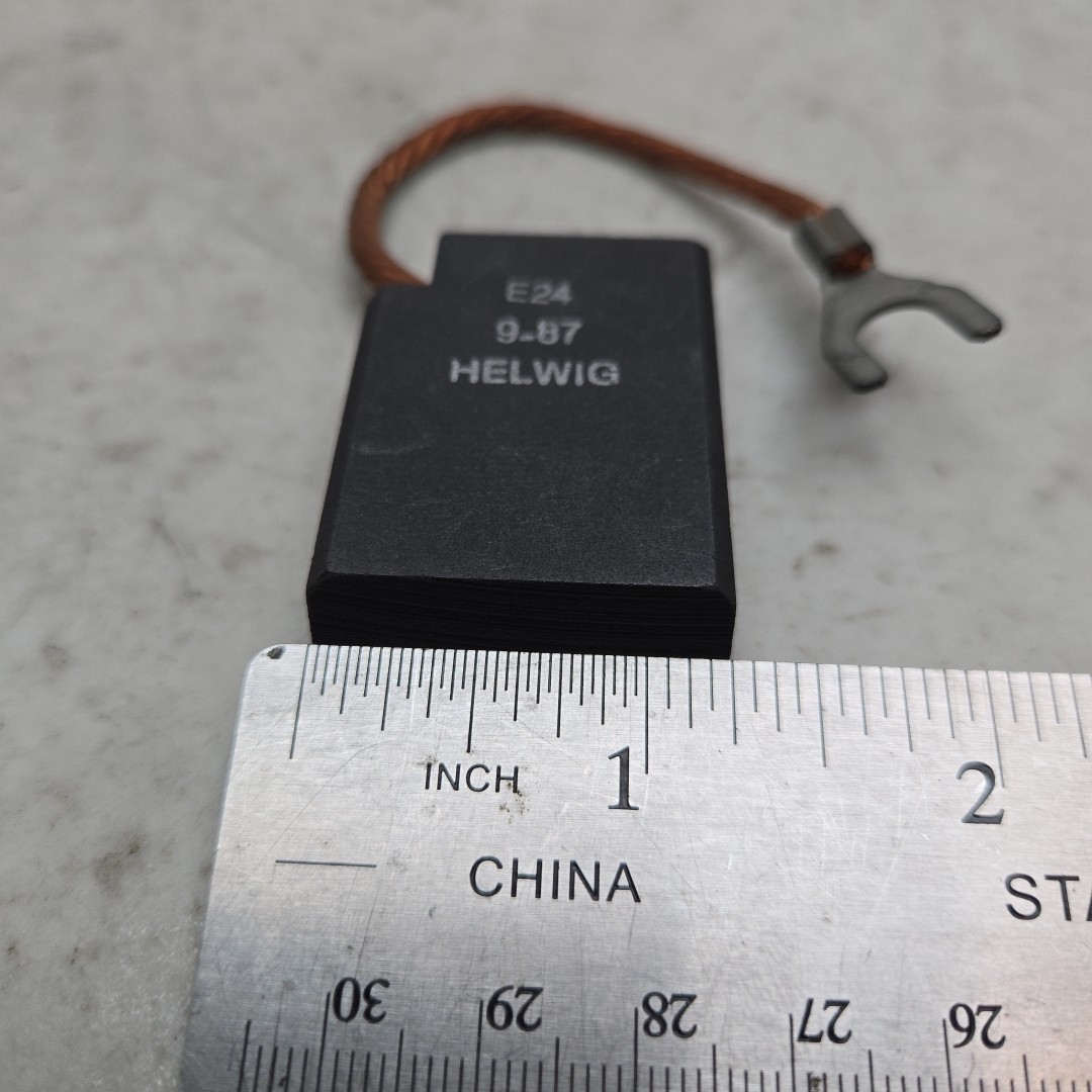 5 Pack Helwig Carbon E24 9-87 Tamped Carbon Brush 1-1/4″ x 2″ x 1/2″ New