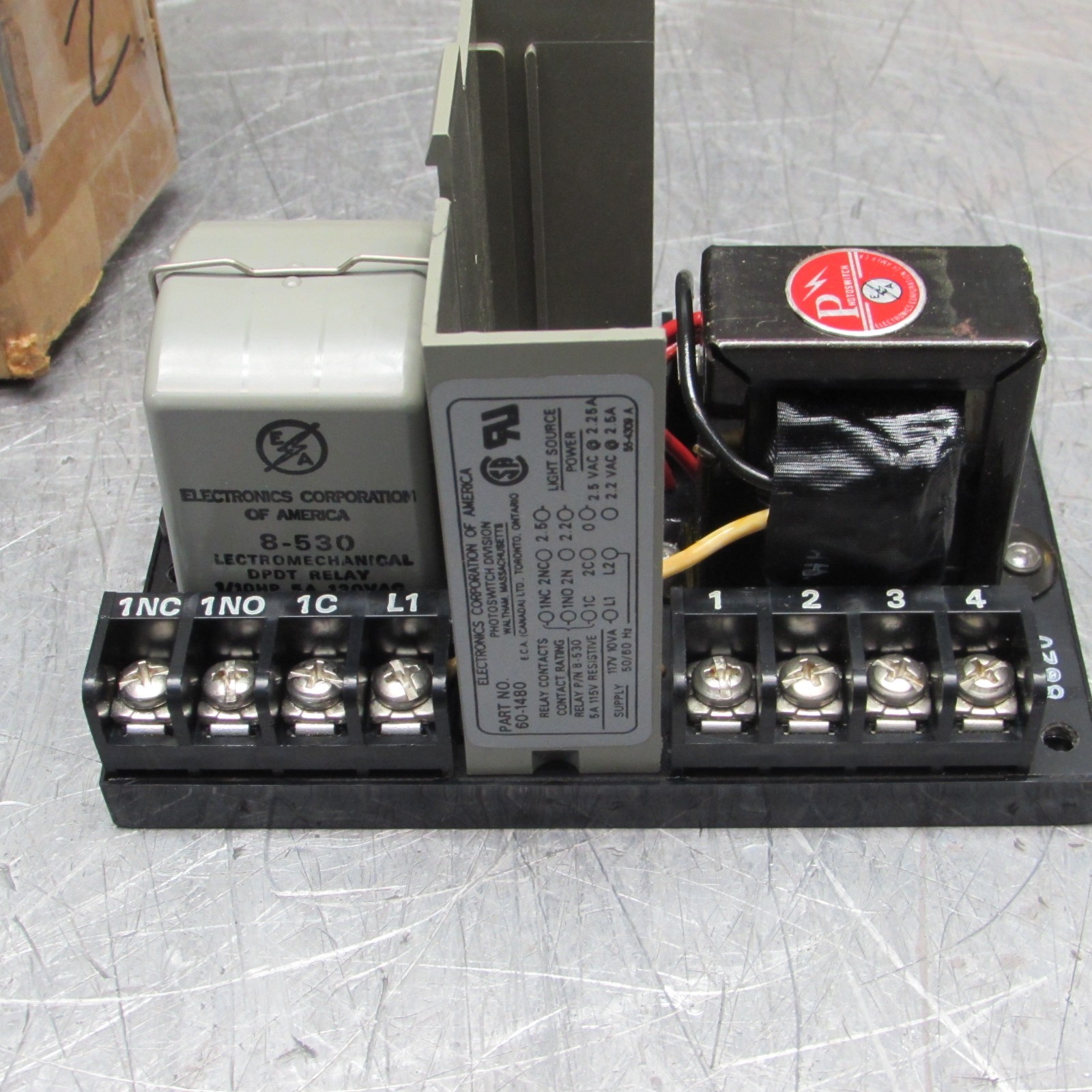 NEW! ELECTRONICS CORP of AMERICA 60-1480 , PHOTO SWITCH ASSEMBLY, 117V, NIB!
