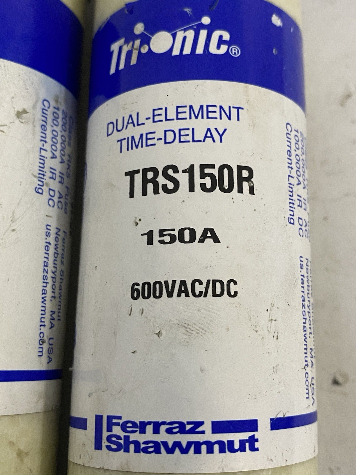 Lot Of 3 FERRAZ SHAWMUT 150A 600V TRI-ONIC FUSE TRS150R