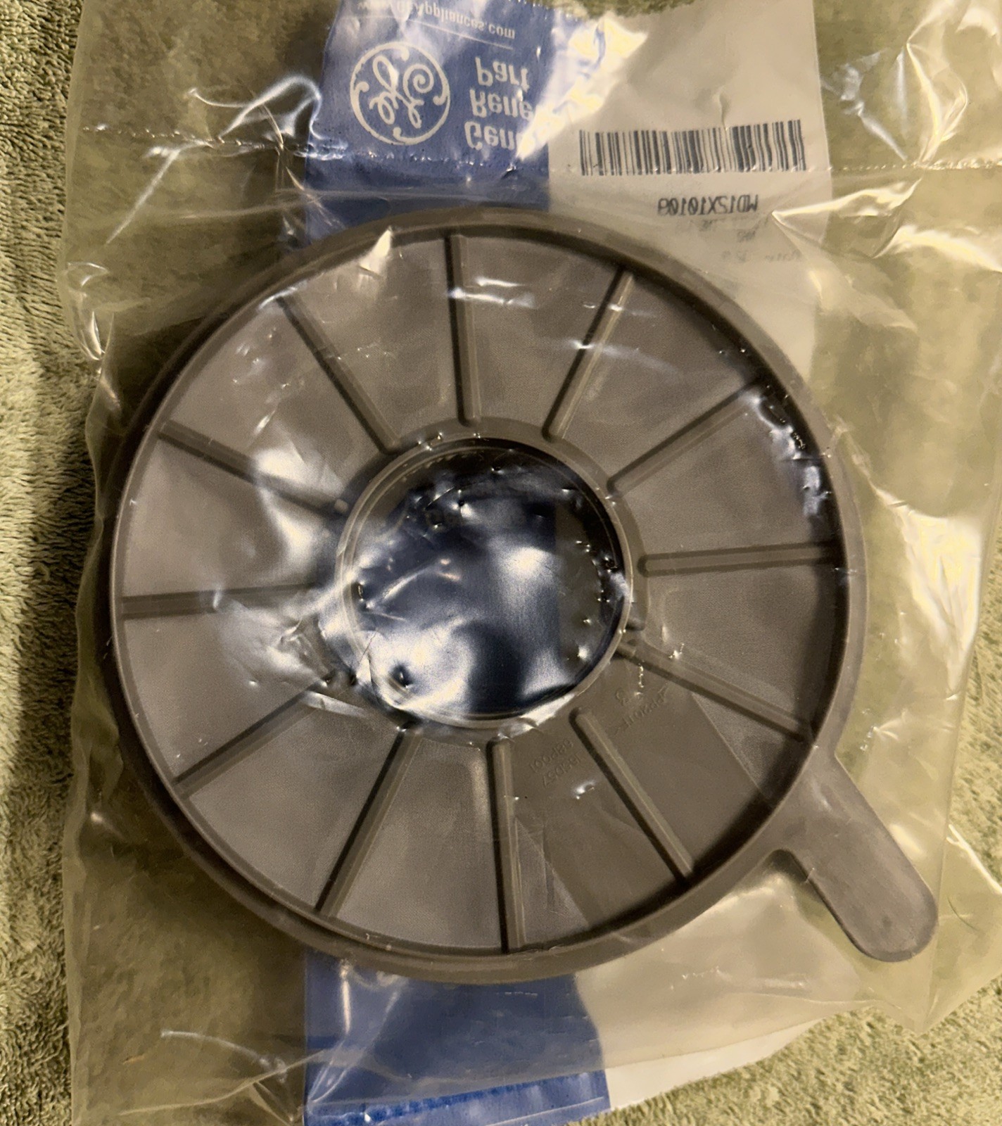 GE WD12X10109 Filter Fine ASM 1/2″ Plastic Replacement Part Gray NOS