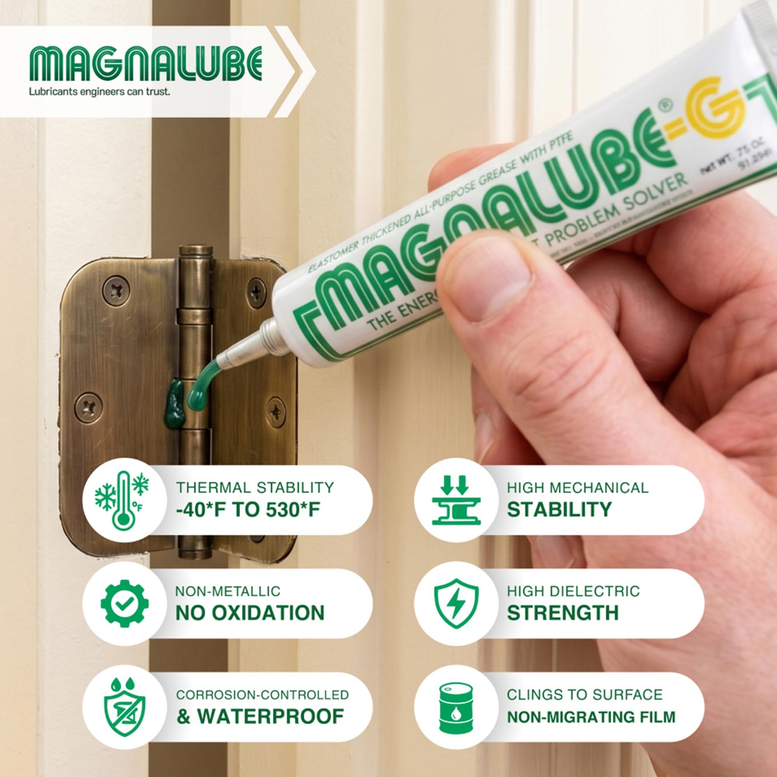 MagnalubeG All Purpose Grease – No Drips or Leaks – Waterproof HighTemp, Diel…