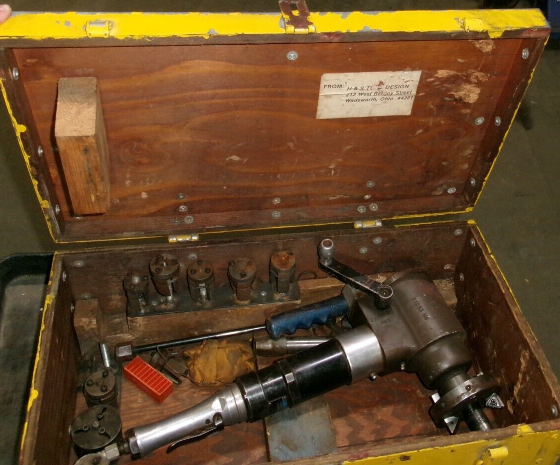 CM TUBE BEVELER H&S ROCKWELL CWL2087 MODEL D 150RPM PNEUMATIC PIPE TOOL (34)