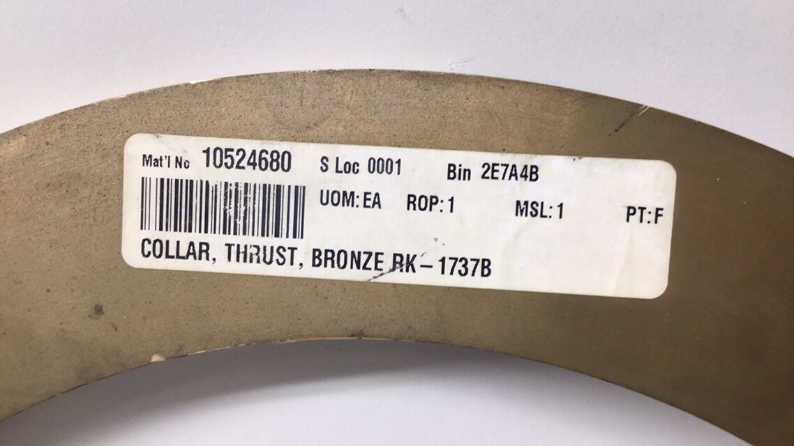 ACP RK1737B120 Bronze Thrust Collar RK-1737B 15-3/4″ OD 11-3/4″ ID 3/4″ Thick