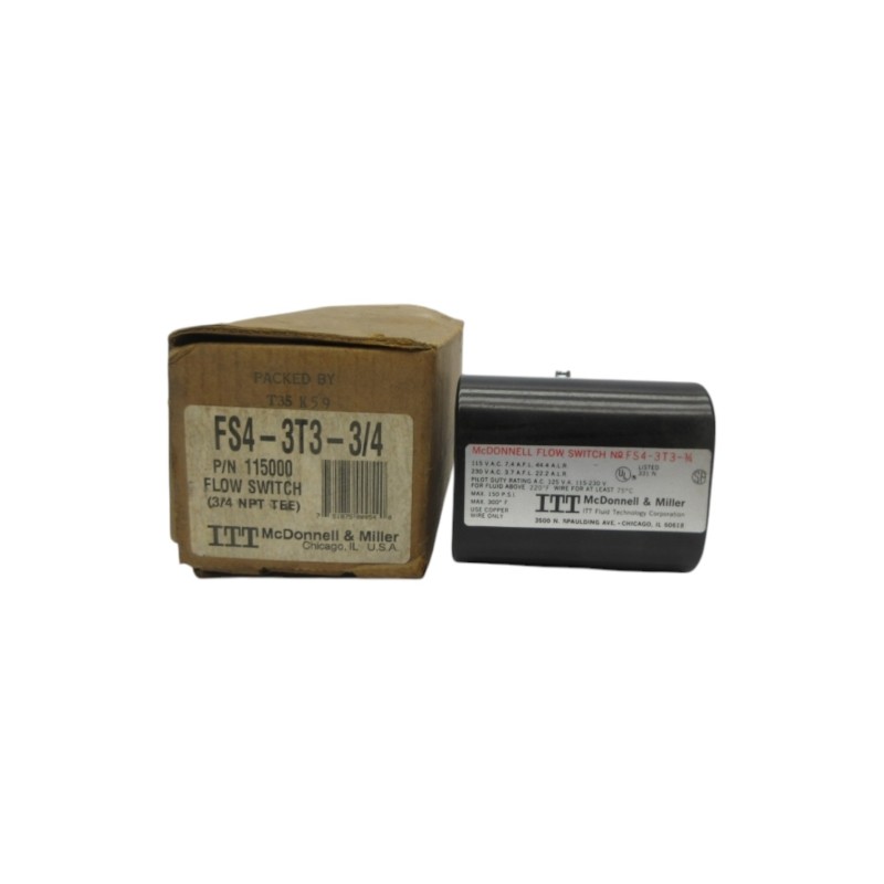 MCDONNEL & MILLER 115000 FS4-3T3-3/4 115/230VAC 7.4/3.7A NSMP