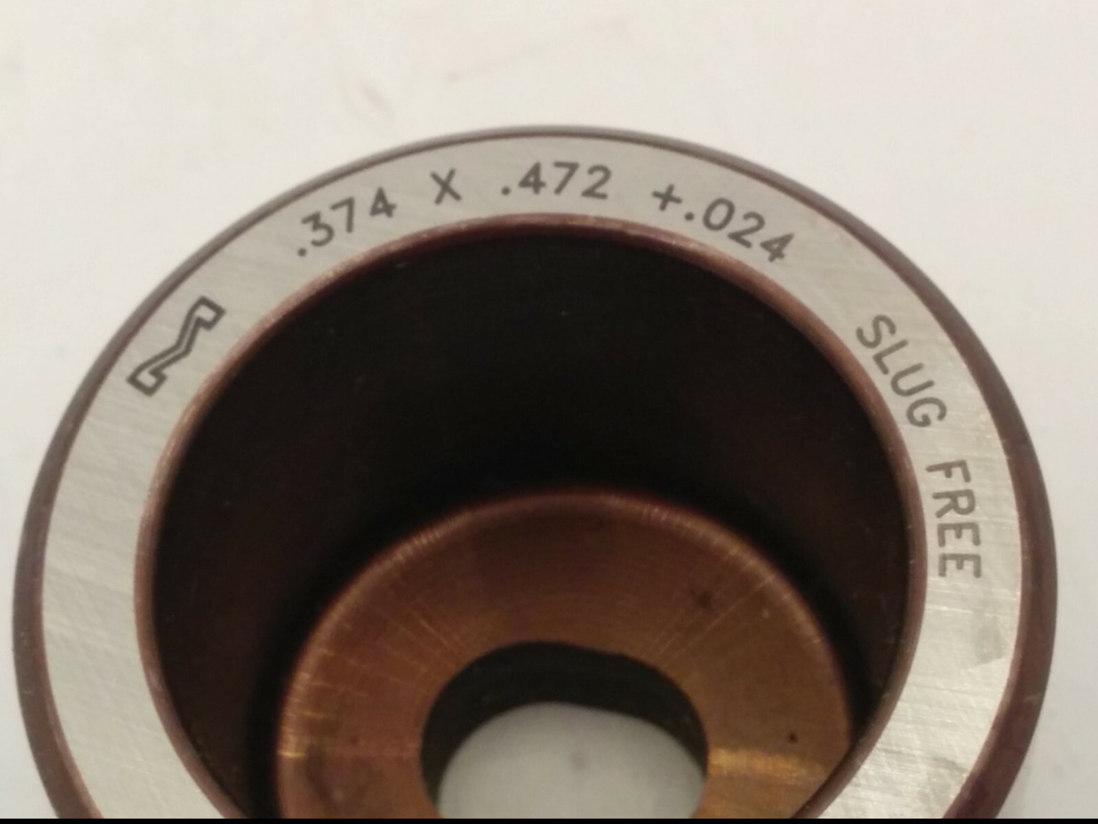 MATE PRECISION TOOLING SLUG FREE PUNCH PRESS DIE, .374 x .472 +.024, NNB