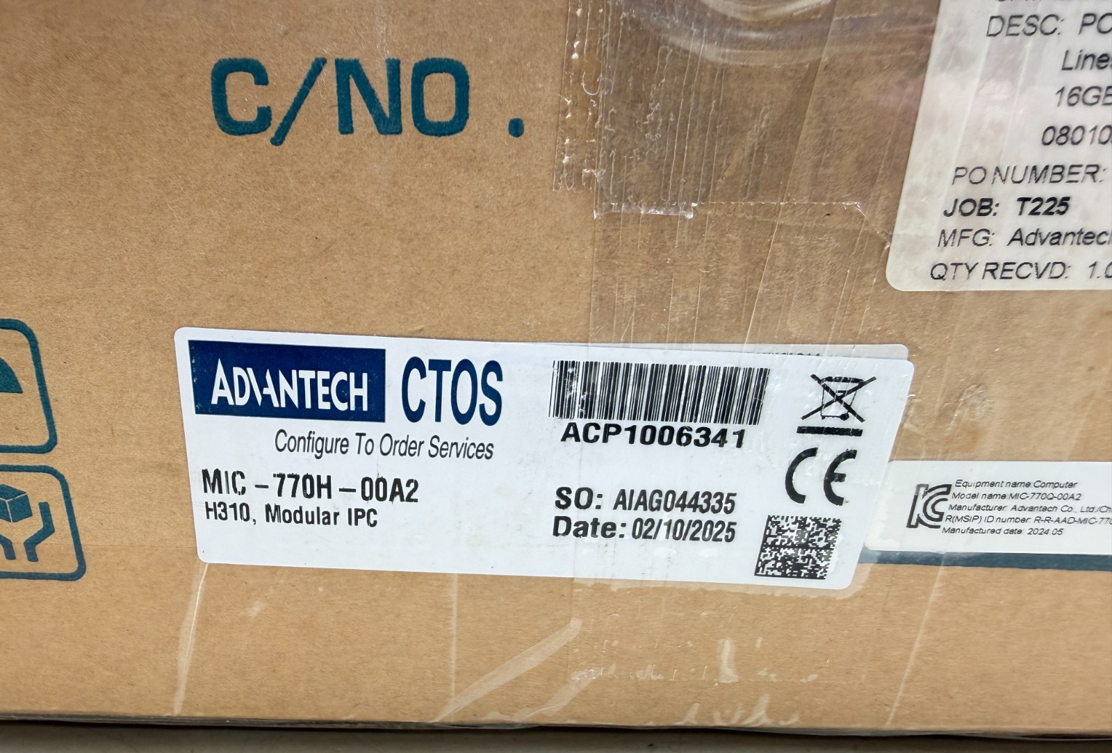 Advantech MIC-770 V1 High Performance Embedded Industrial PC, MIC-770Q-00A2