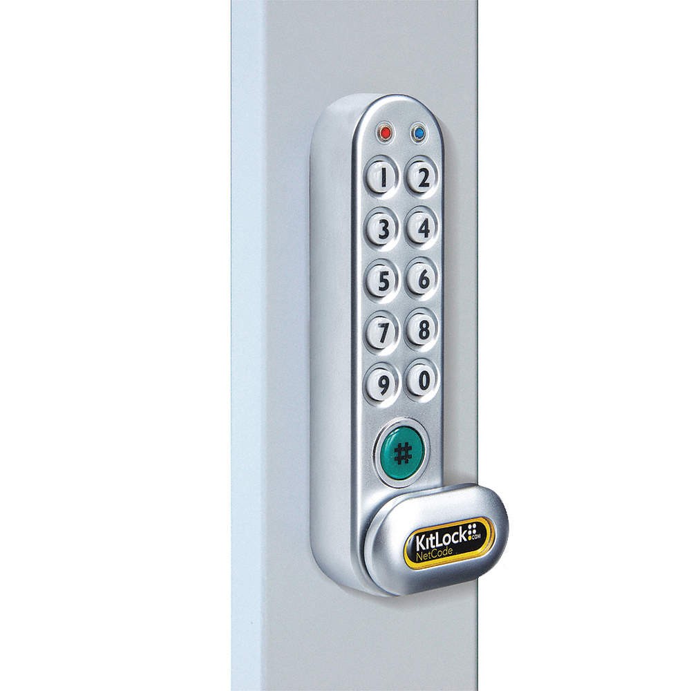 CODELOCKS KL1060SG-NC Elect Keyless Lock,Keypad,1 5/16 in H 49XP79