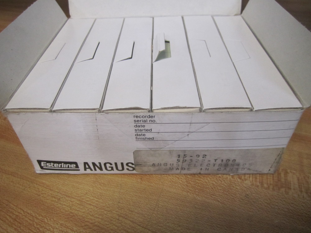 Esterline Angus 59322-T100 Folding Chart Paper 59322T100 (Pack of 6)