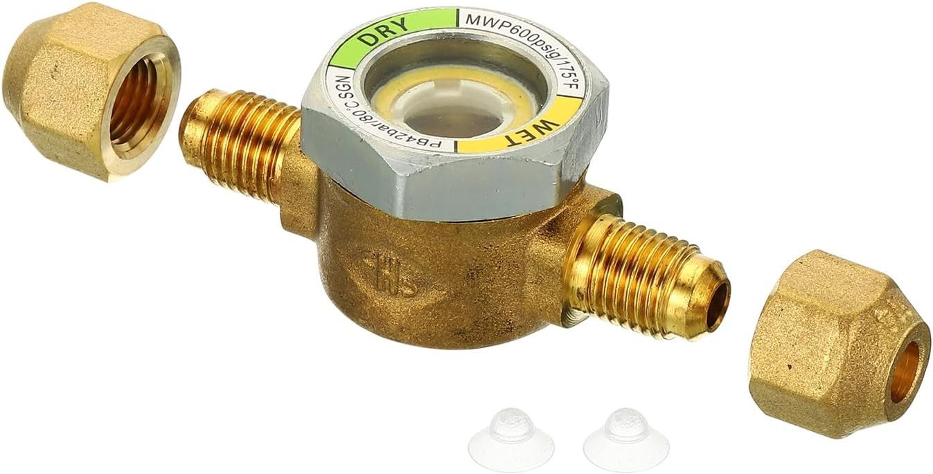 Sight Glass 1 4 x 1 4 SAE Universal Liquid Moisture Indicator for Air