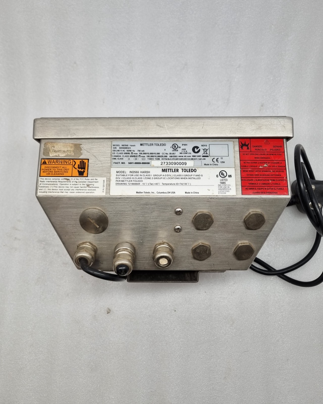 Mettler Toledo IND560 HARSH Digital Display Weighing Terminal FREE FAST SHIP