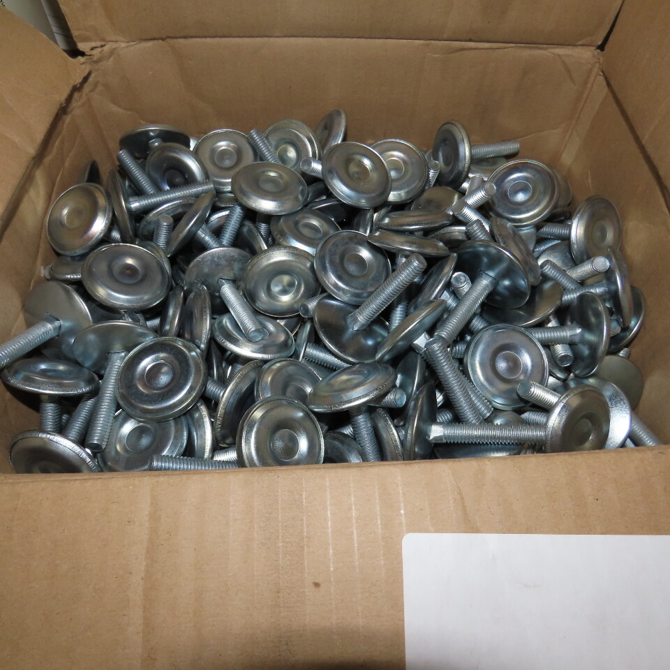 J.W. Winco SN 974 1.75-3/8X16 Rattle Mounts Leveling Feet Steel Threaded Stud