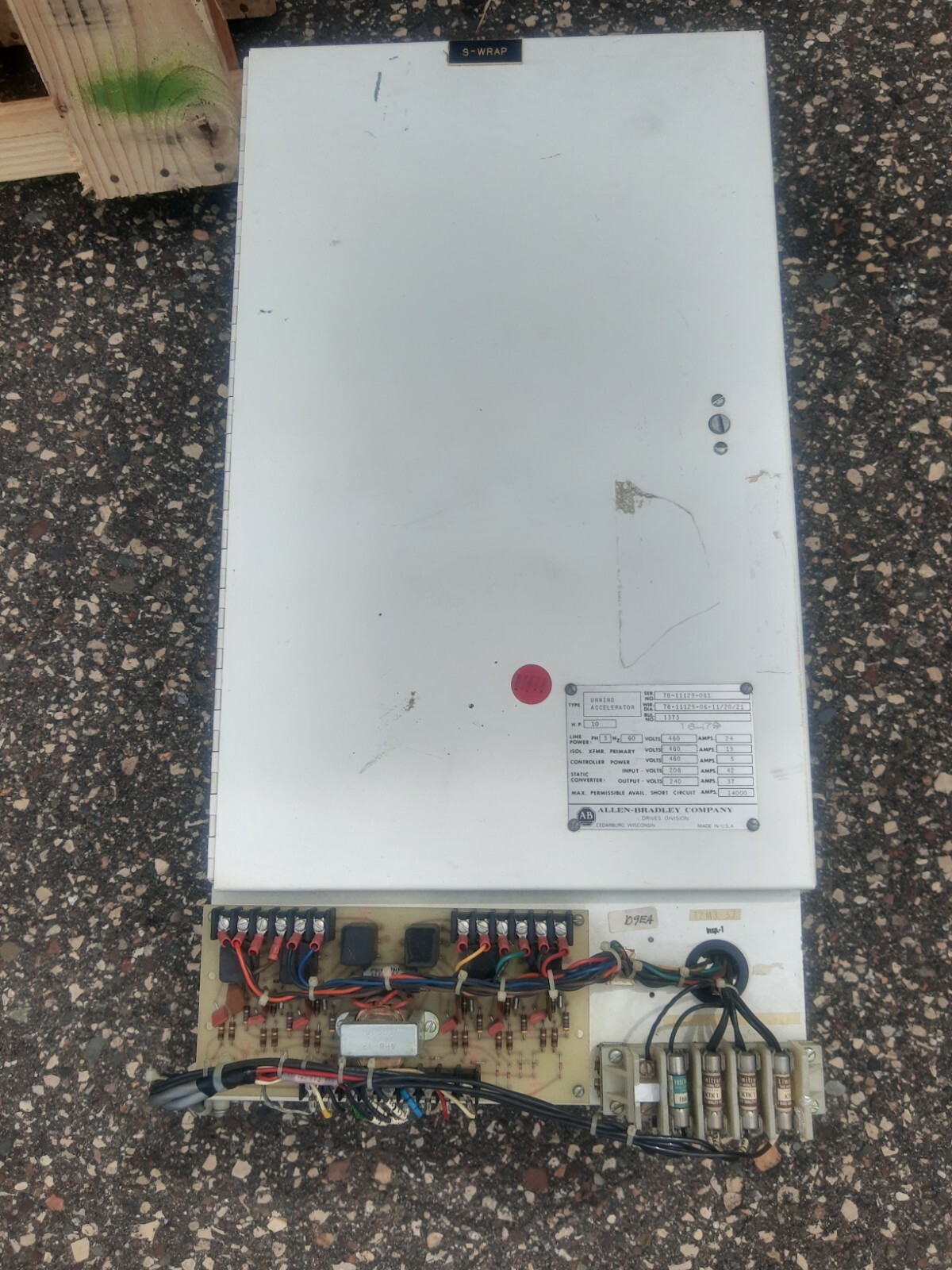 NEW RARE Allen Bradley Unwind Accelerator Control Box Amp # 78-11129-061 XFMR