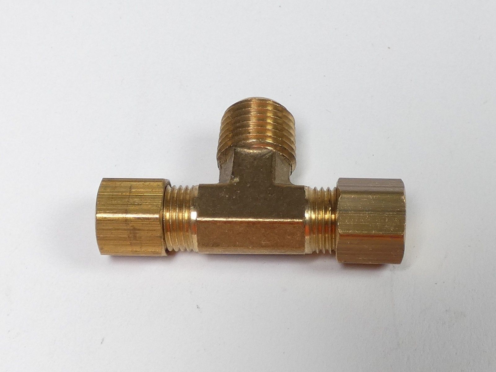 *Lot of 10* Parker 172C-4 Brass Compression Male Union Tee Fitting 1/4″ Tube …