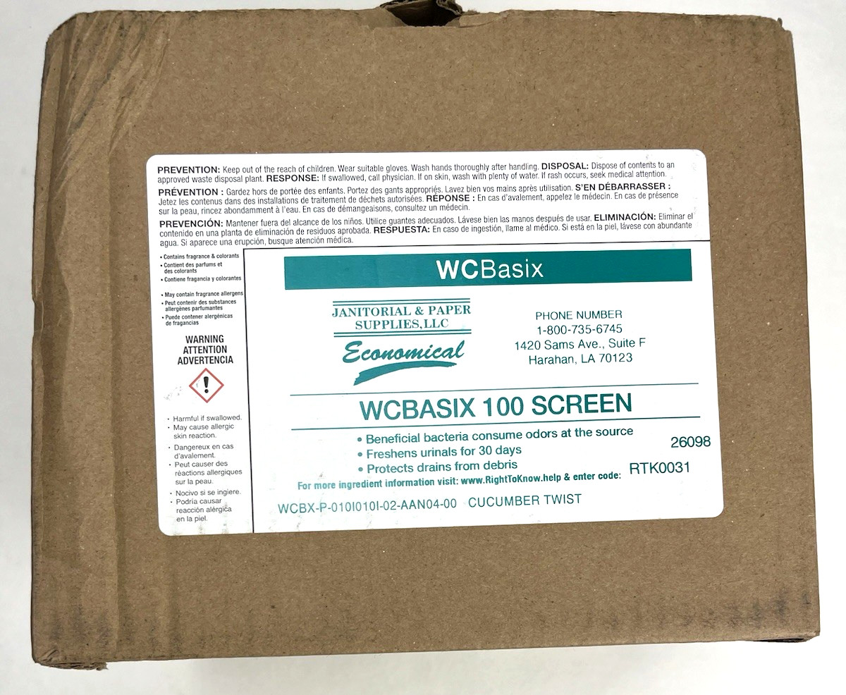 New 10-Pack Economical Urinal Screen Cucumber Twist Protects drains WCBASIX