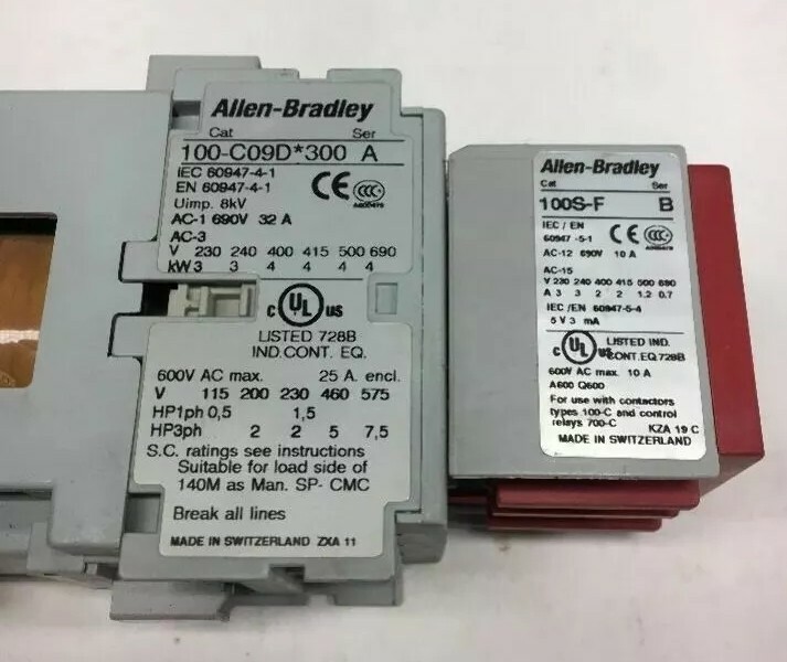 Allen Bradley 100-C09D-300 Series A Electric Contactor starter 24VDC Coil