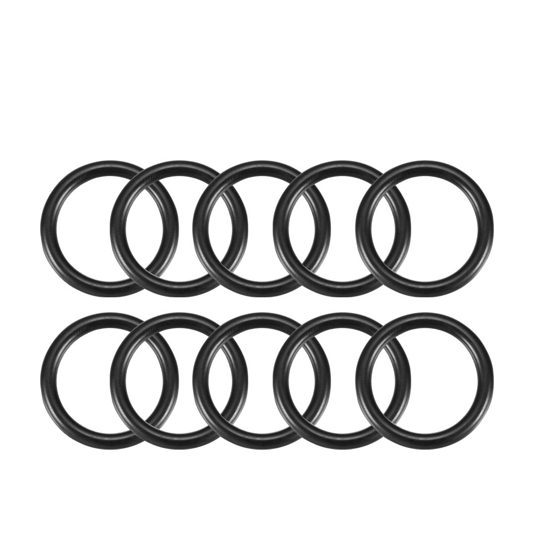3mm x 26mm Black Nitrile Rubber Sealing O Ring Seal Washer Grommets 10 Pcs