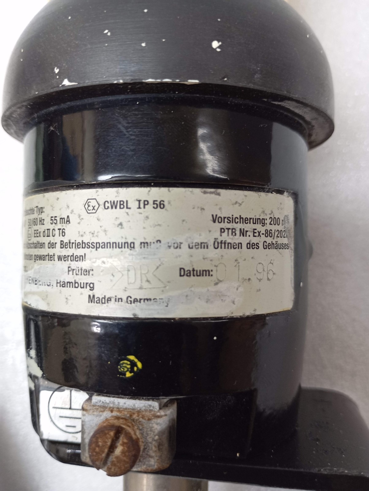 NO SPFANNENBERG Rlitzleuchte Typ. CWBS IP 56 FLASHING STROBE VISUAL SIGNAL 24V