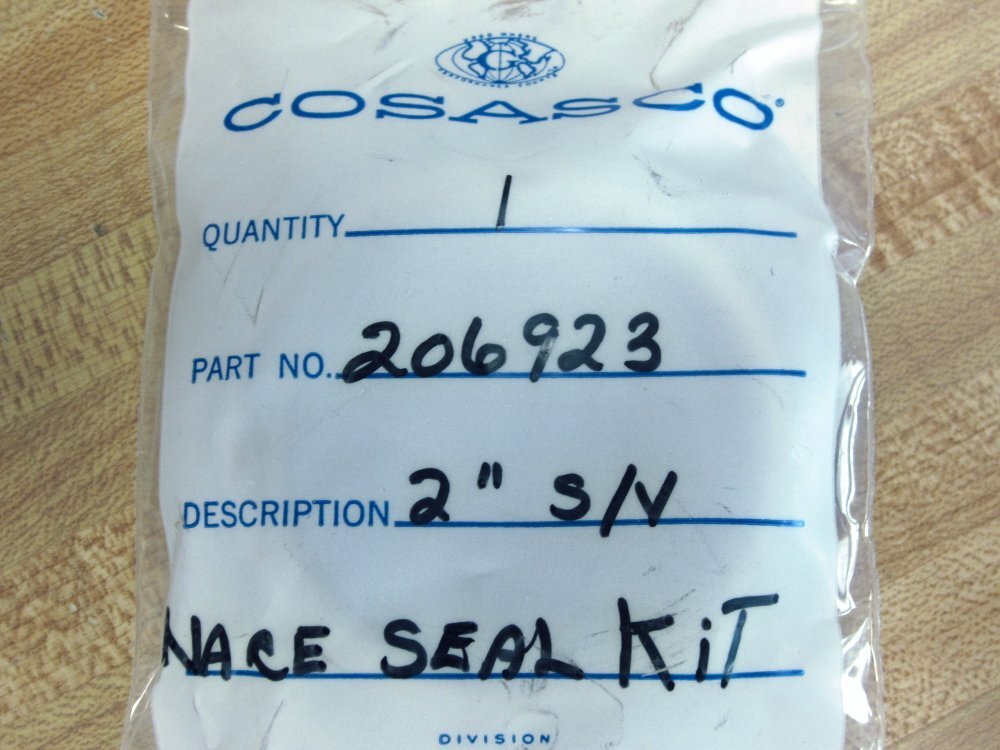 Cosasco 206923 2″ S/V Nace Seal Kit