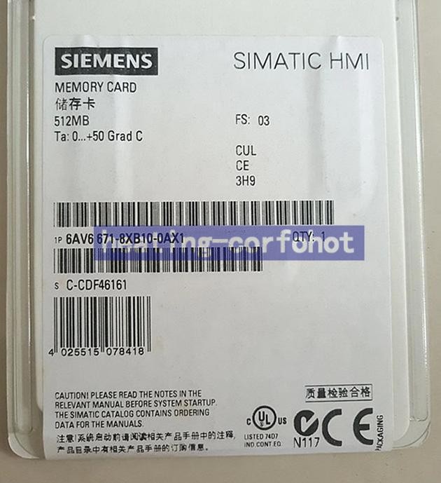 1PCS New Siemens Simatic 6AV6671-8XB10-0AX1 HMI memory card