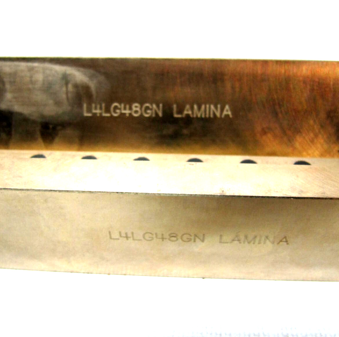 (LOT OF 2, NEW) Lamina L-Gib Oil Free Alum. Bronze Guide Bar L4LG48GN