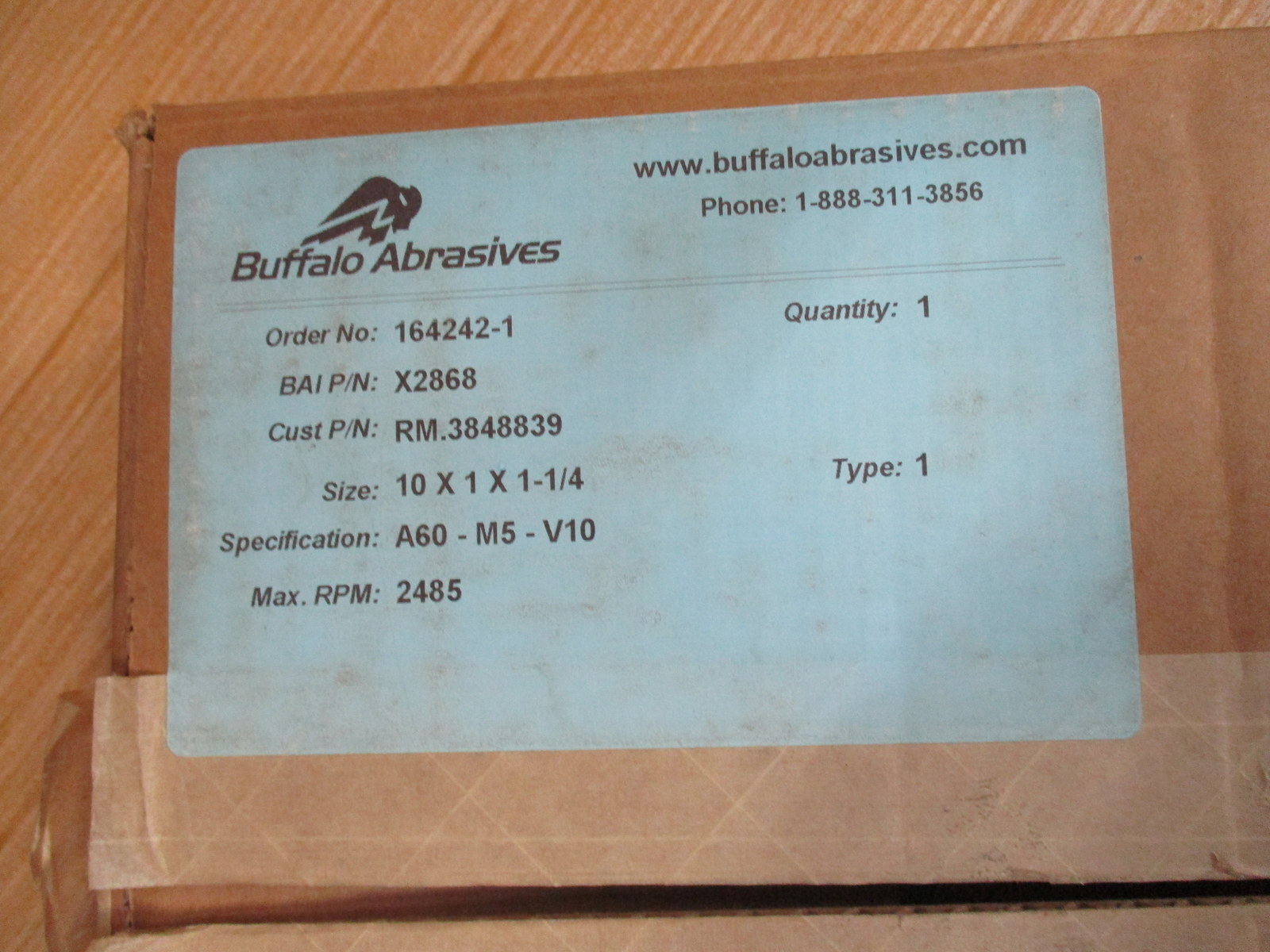 Buffalo Abrasives X2868 Bench & Pedestal Wheels