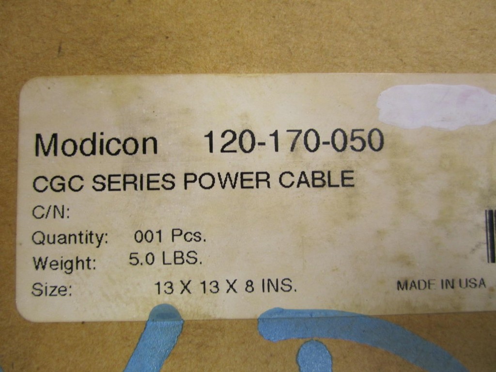 Schneider Modicon 120-170-050 CGC Series Power Cable