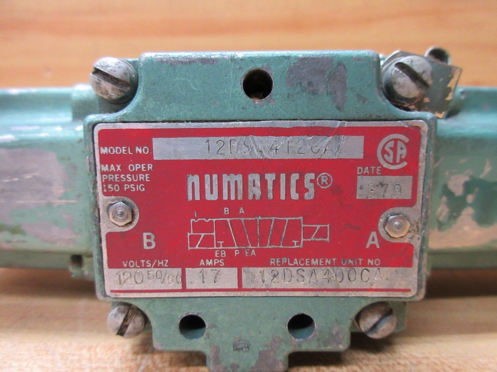 Numatic 12DSA4120A Asco Solenoid Valve 12DSA400CA